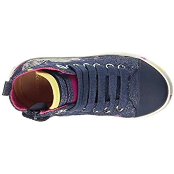 Geox Girls Jr Ciak High Top Canvas Sneakers - Picture 6 of 9